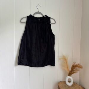 Ann Taylor Elegant Black Sleeveless Top